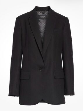 Equipment James 100% Wool Blazer Black